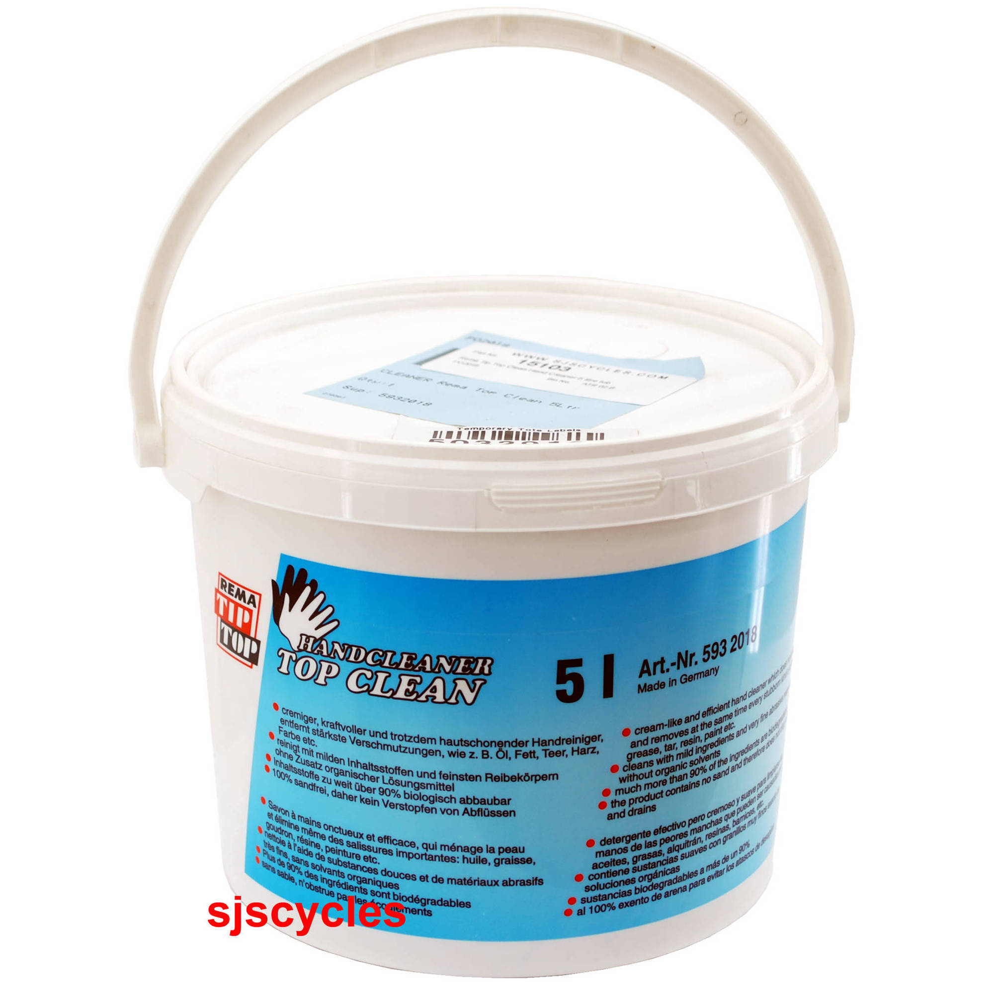 Rema Tip Top Clean Hand Cleaner 5 litre tub