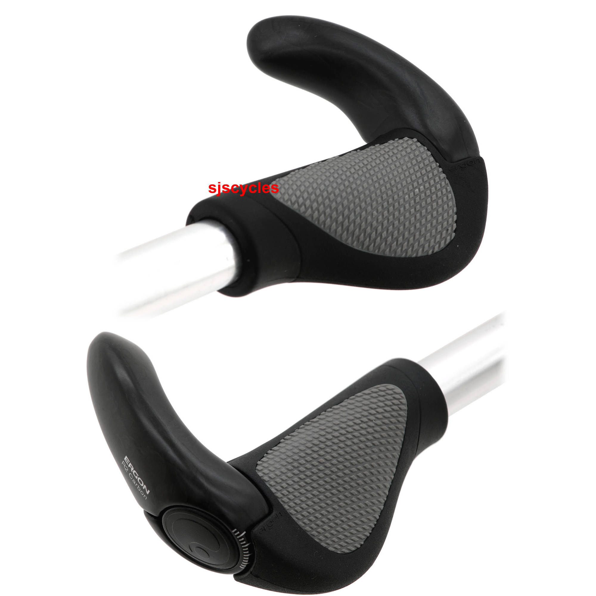 Ergon GR2 Carbon Bar Ends Gripshift Small