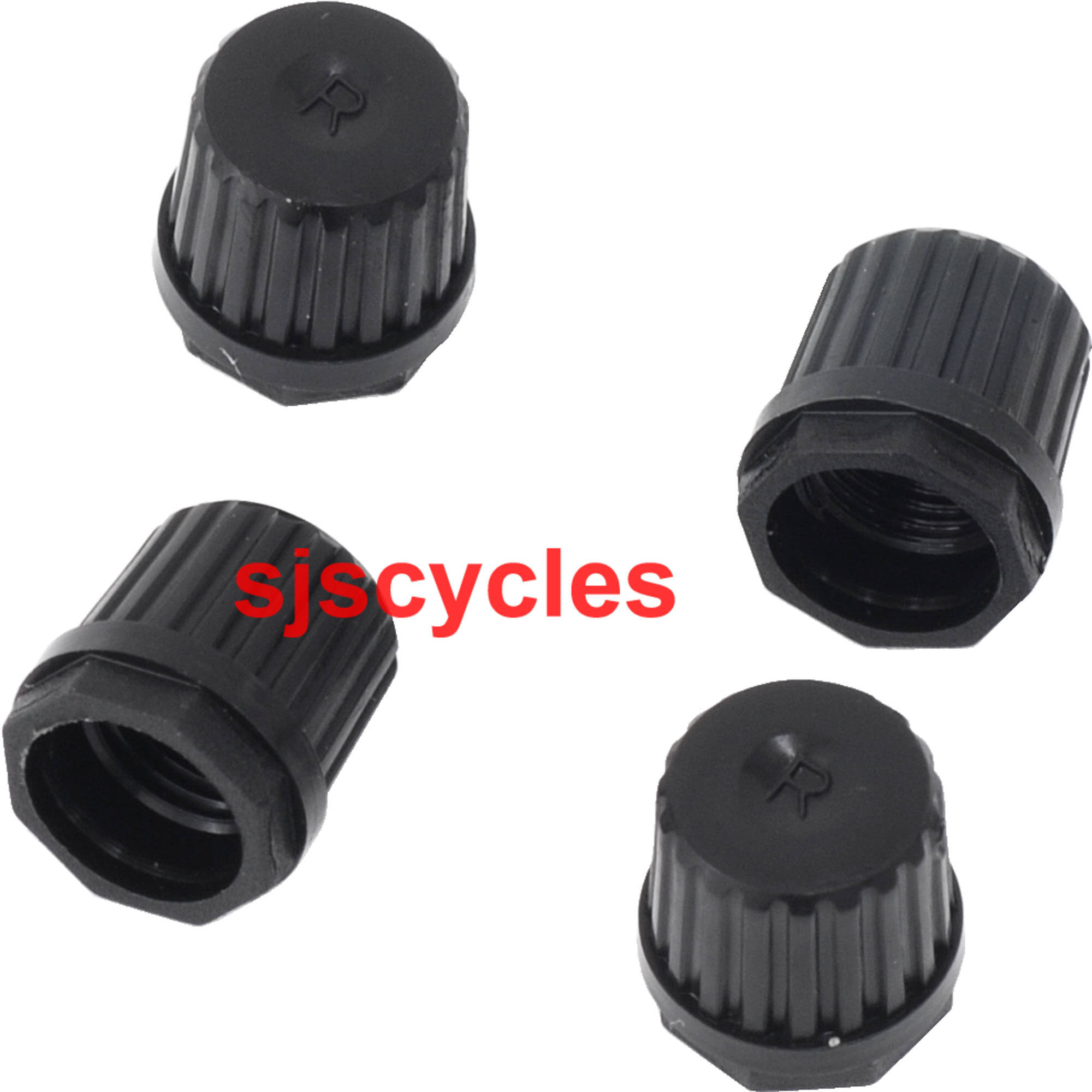 4x Aluminium Tyre Valve Dust Caps – Schrader Fit – Universal For Cars, Bikes, Motorbikes