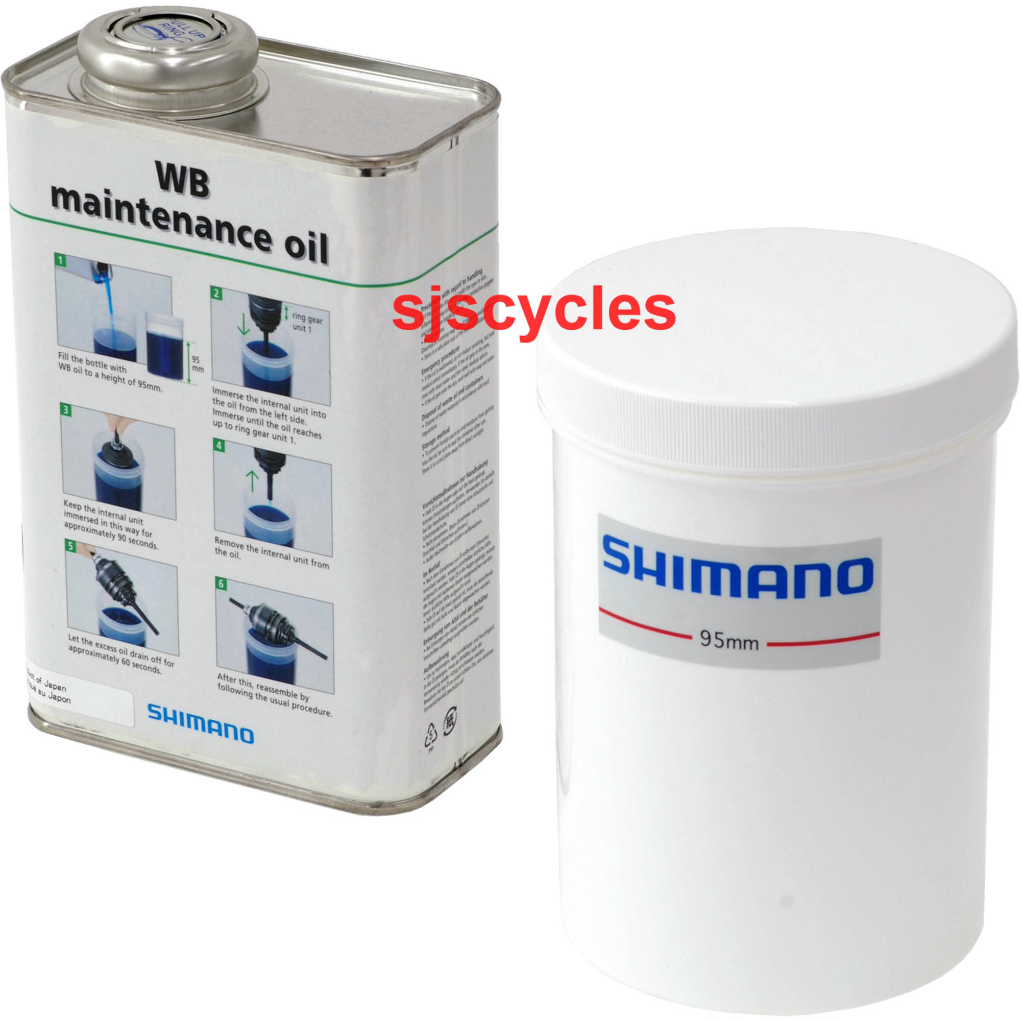 Internal gear hub maintenance oil dipping set