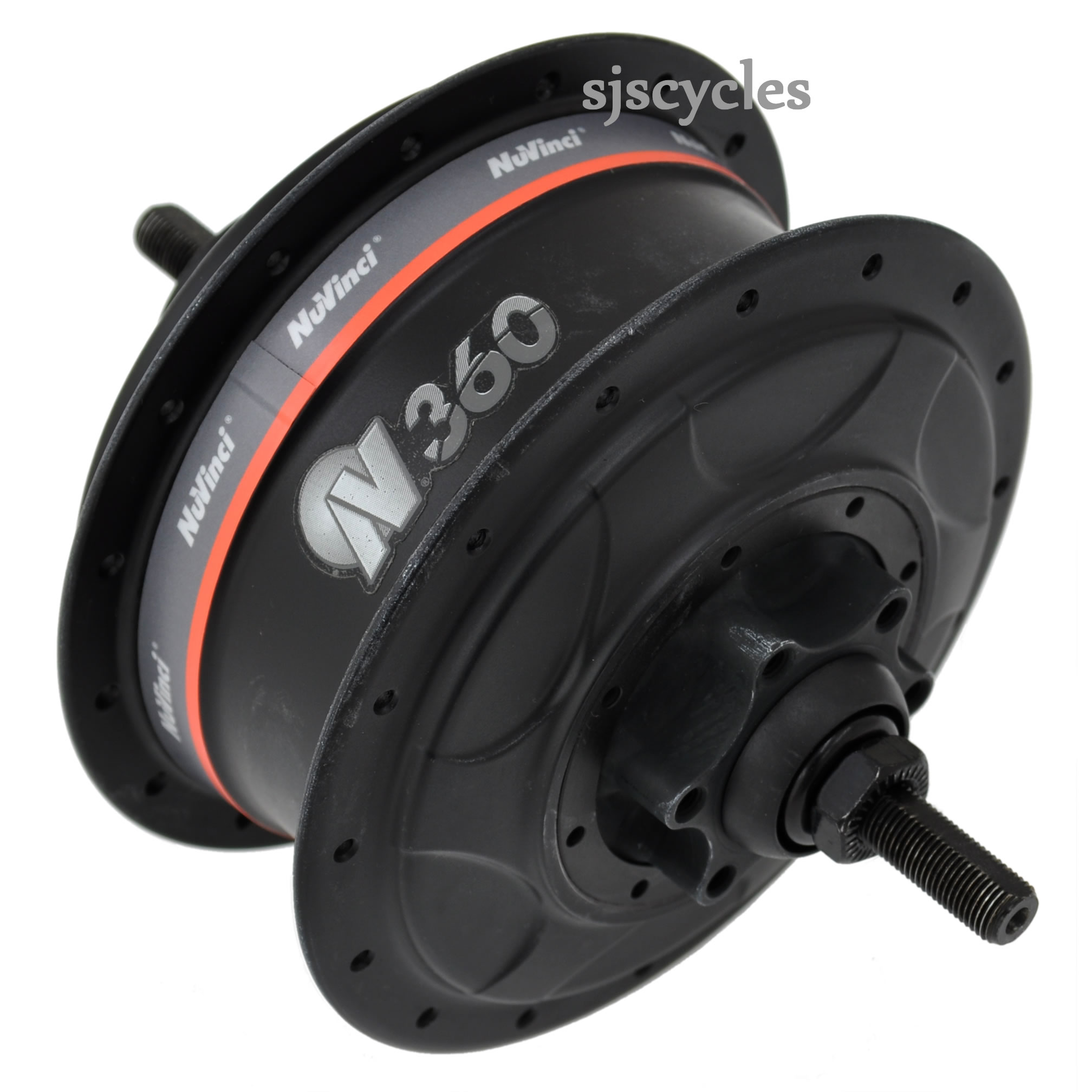 NuVinci N360 Hub with Disc Brake Fitting Black Other Internal Hub