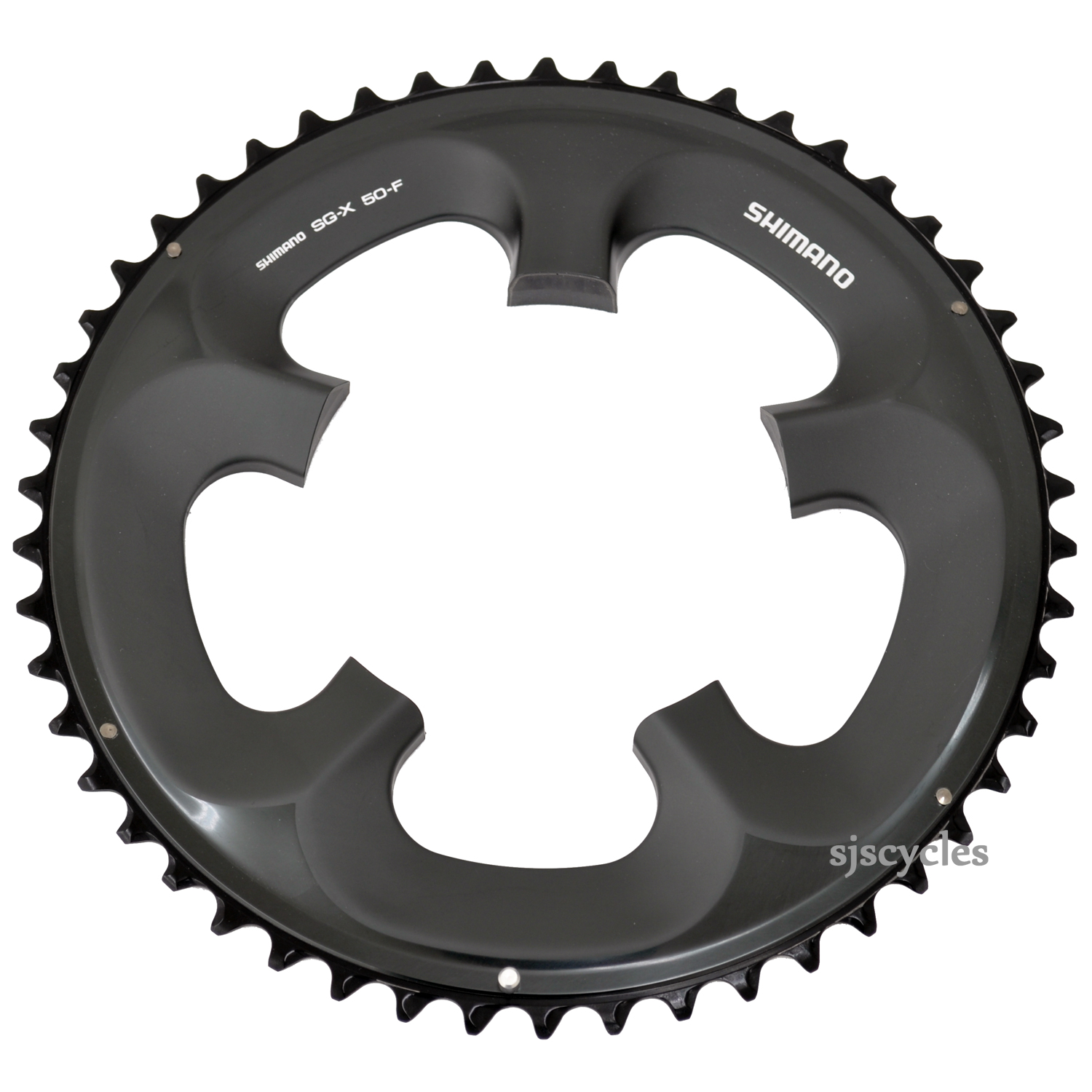 Double Shimano Ultegra FC-6750 Chainring 50T 110mm BCD Glossy Grey 