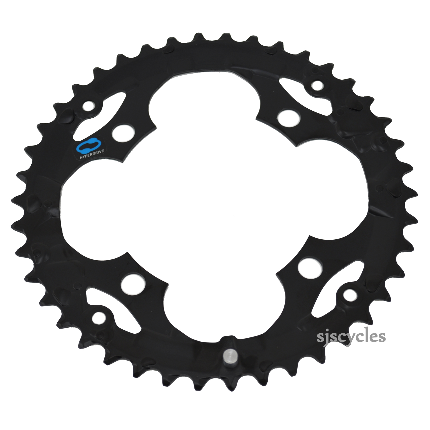 44T//104mm Black Shimano Alivio M430-8 9-Speed Chainring