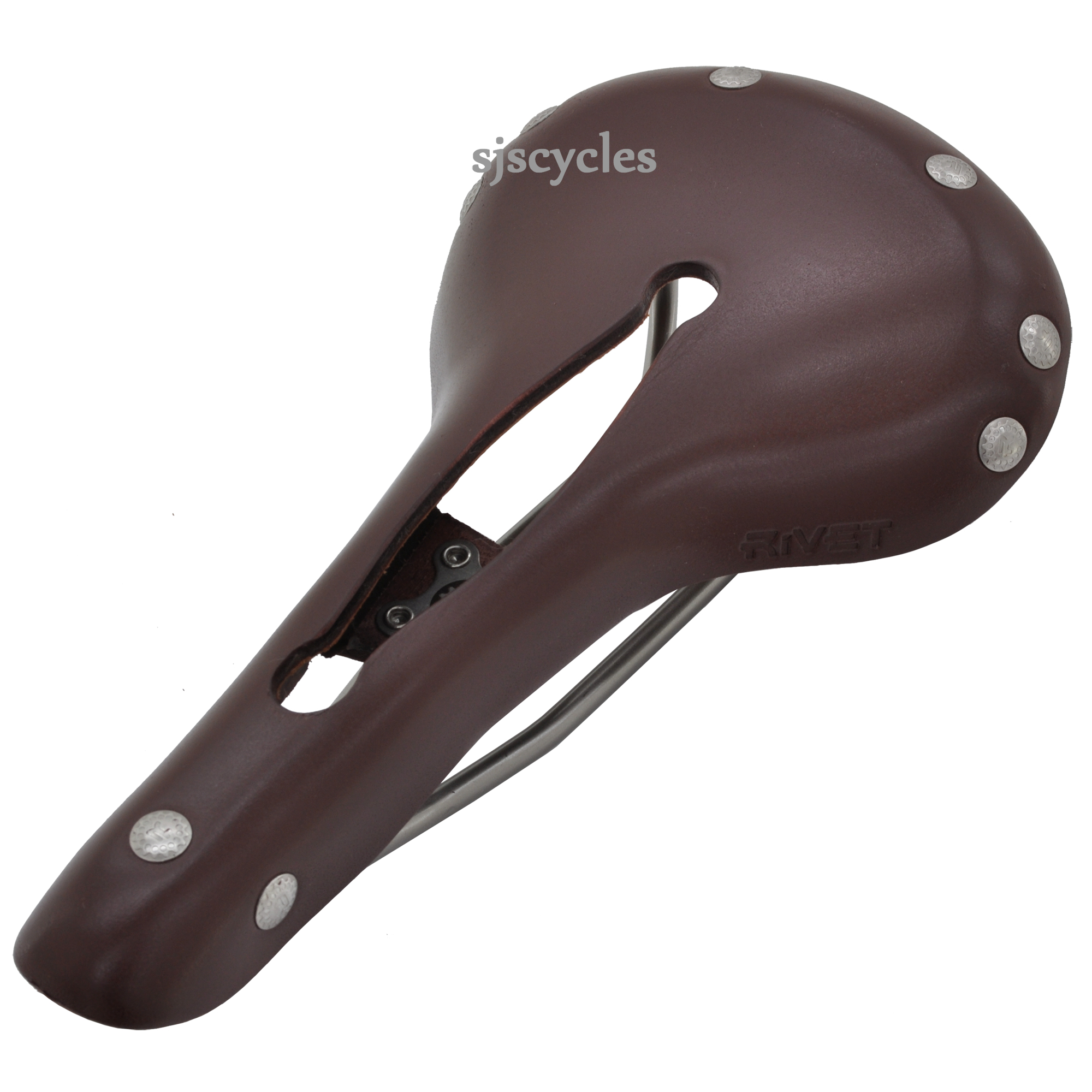 Rivet Diablo Titanium Leather Saddle