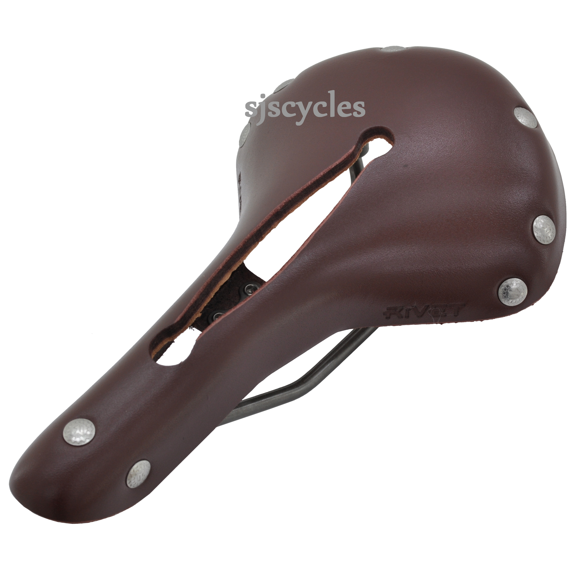 Rivet Independence Titanium Leather Saddle