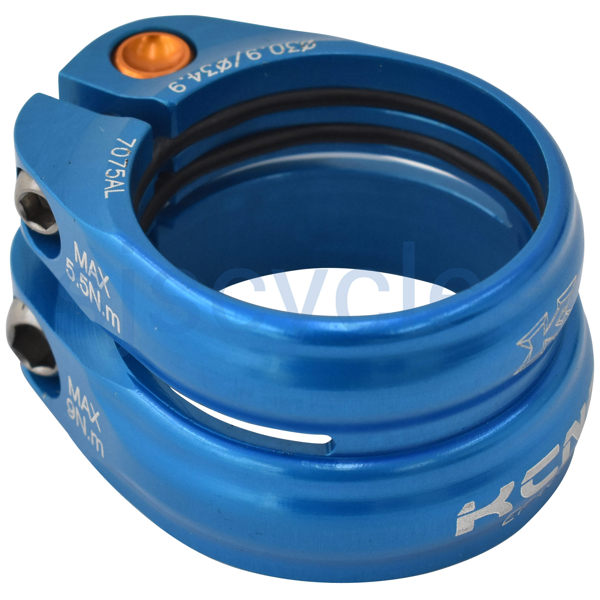 KCNC SC13 Twin Seat Post Clamp Seat Tube:34.9mm//Seat Post:30.9mm Gold