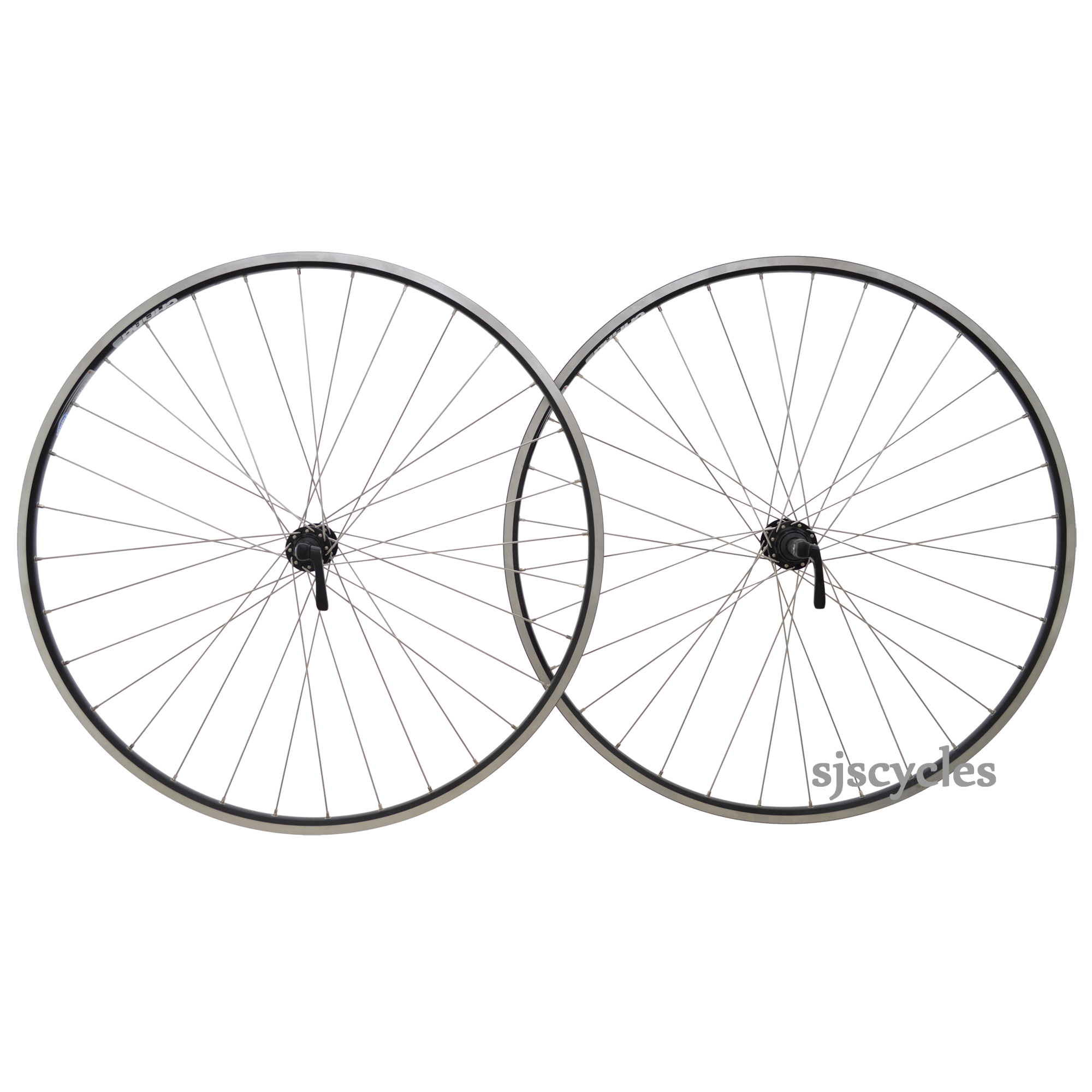 700c 622 Wheelset 32h Ryde Chrina Rims with Shimano Deore Hubs 8/9/10 speed Black | Wheelsets 