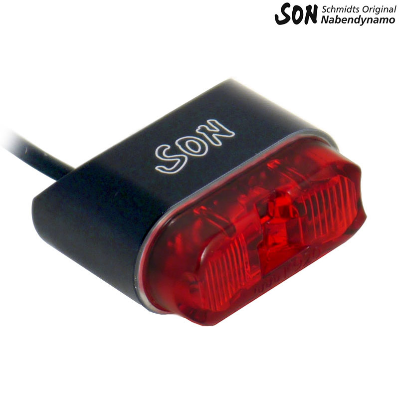 SON Mudguard Rear Light Black / Red