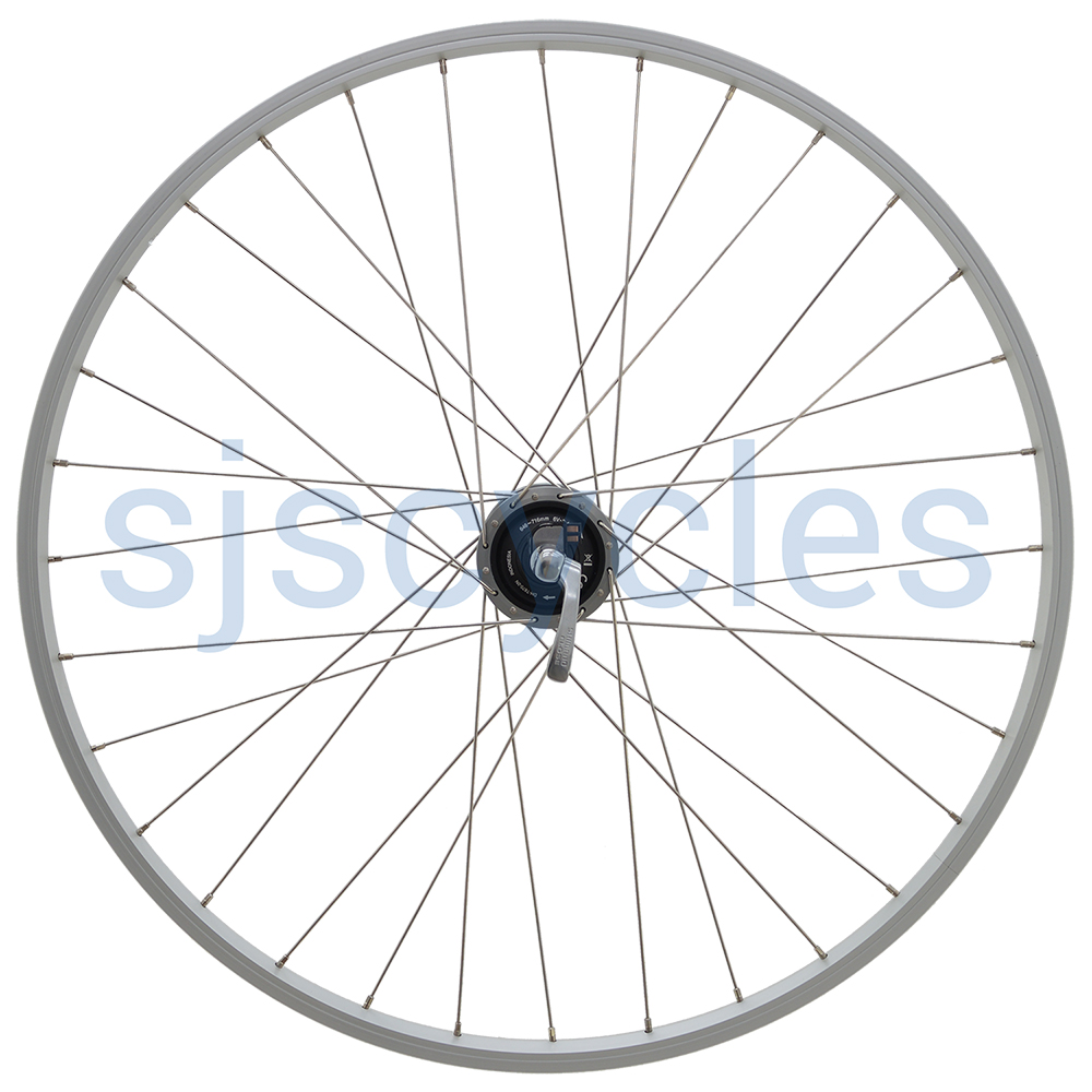 26 x 1 3/8 590 Front Wheel 32h Alloy Rim with Shimano Deore LX DHT670