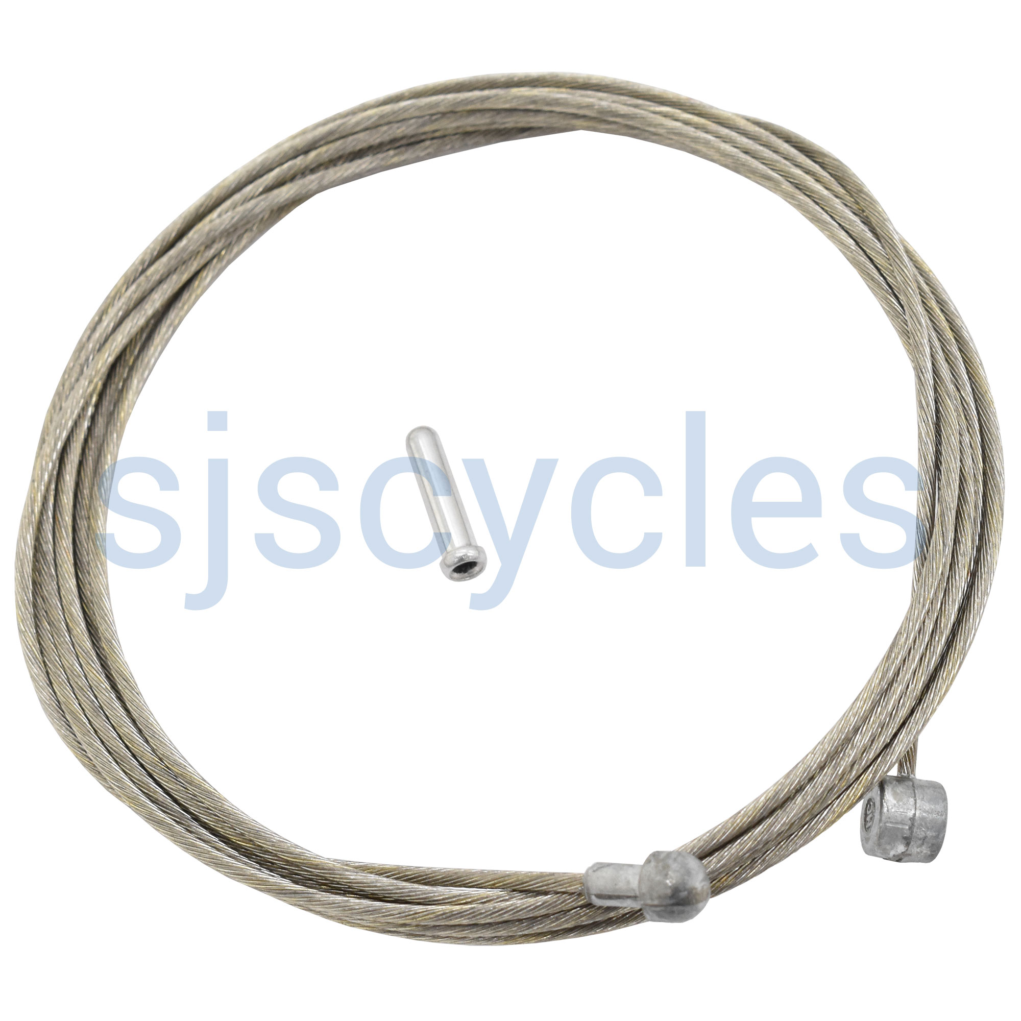 Shimano Y60098070 Steel Gear Inner Wire – 1.2mm X 2100mm – Road/MTB/City Bike Derailleur Cable With End Cap