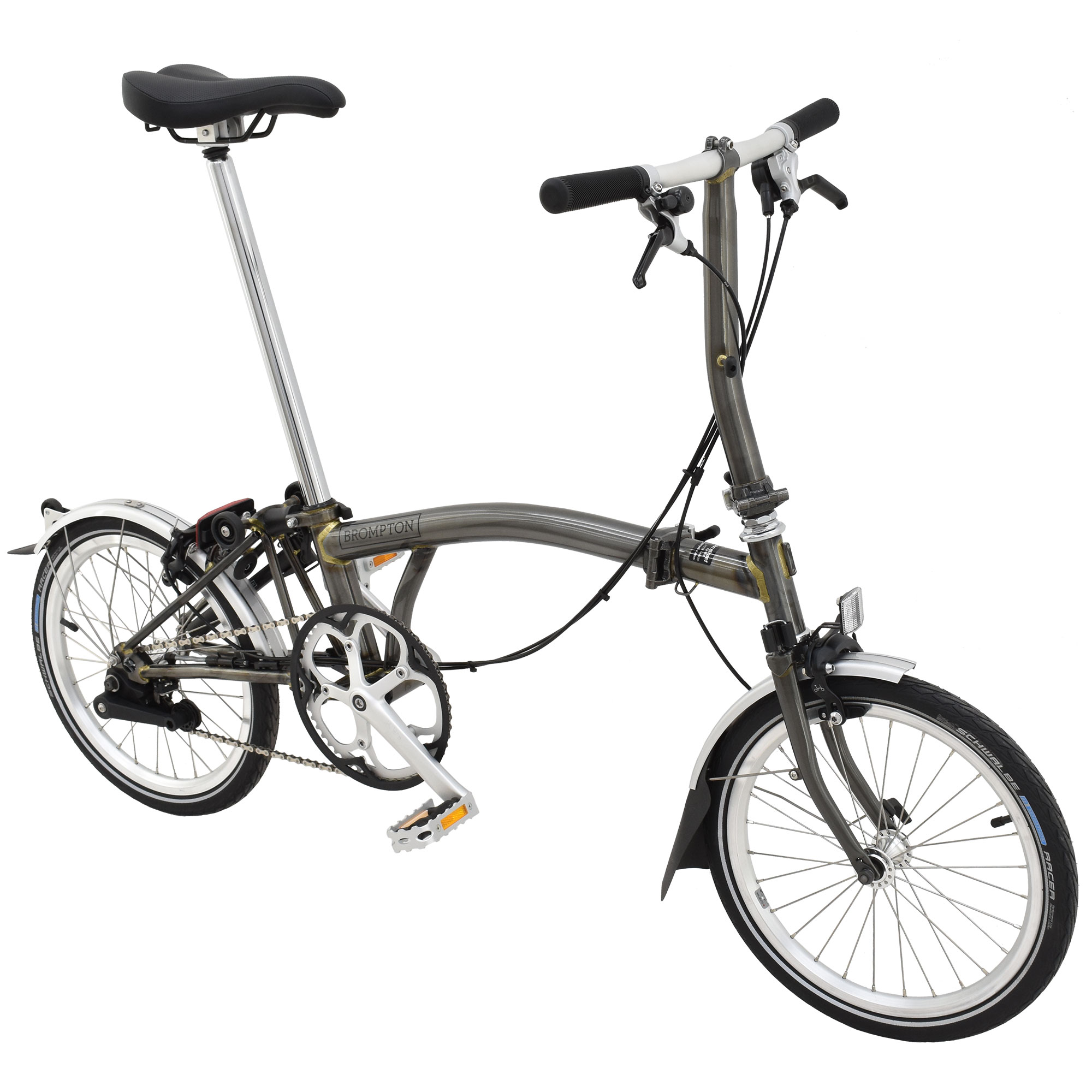 Brompton S2L 2018 Folding Bike Raw Lacquer