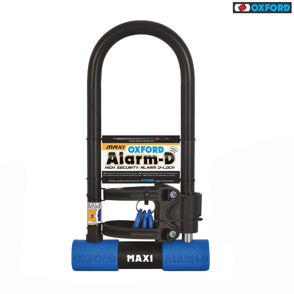 LK355 Alarm-D Lock Midi D-Lock Oxford Motorcycle Security