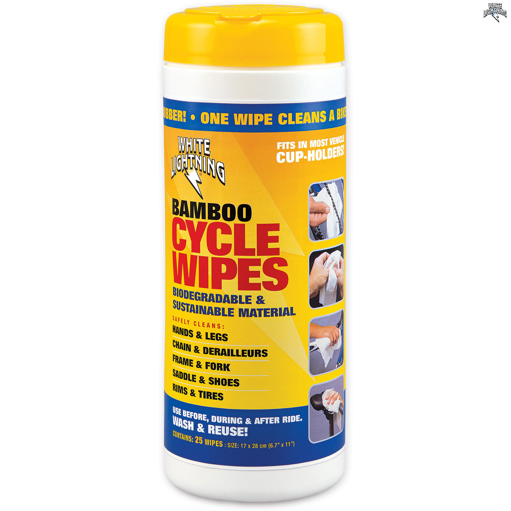 White Lightning Bamboo Cycle Wipes