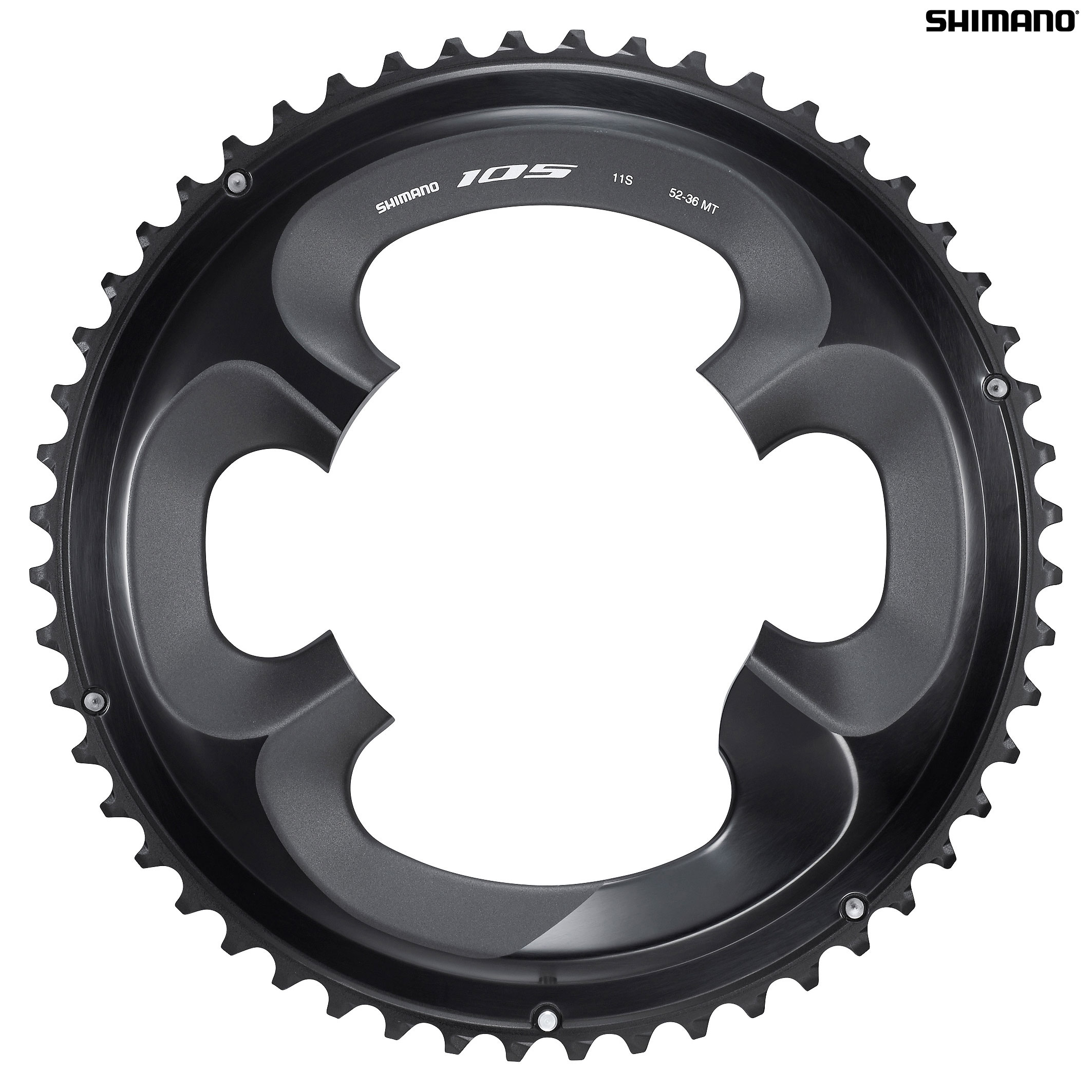 thumbnail image 2 of Shimano FC-R7000 50T & 34T Chainrings – Black, 110 BCD – Outer/Inner Set – NIB 2 of 5