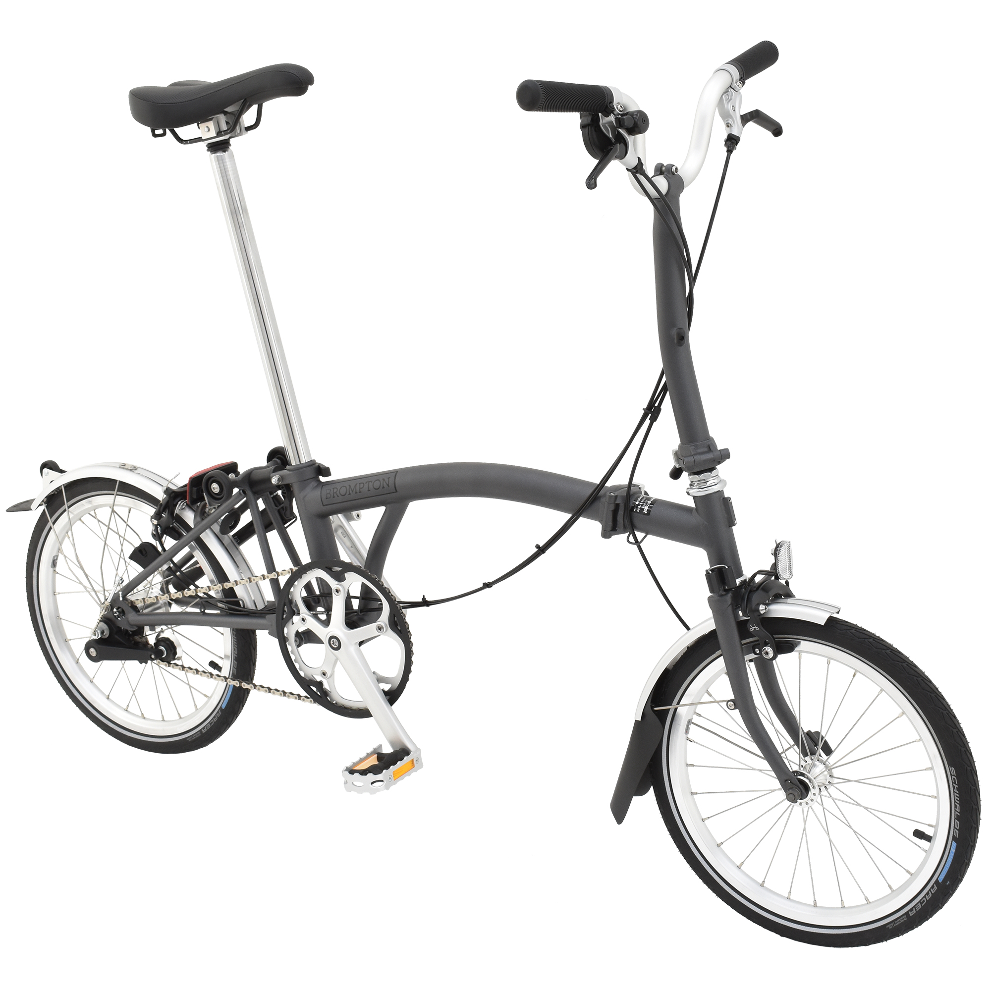 Brompton M3L Folding Bike Graphite