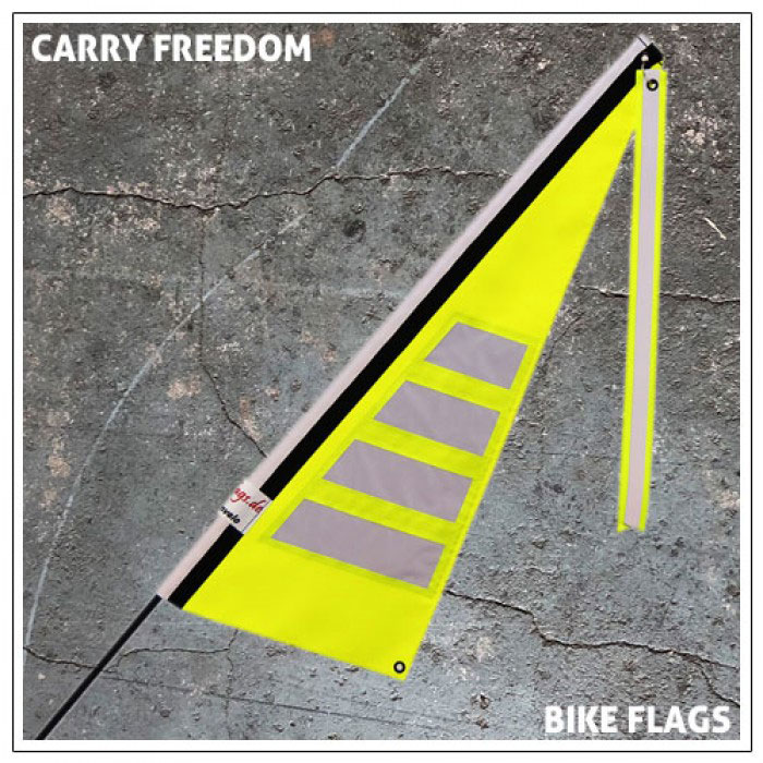 Carry Freedom Bike & Trailer Flag Yellow