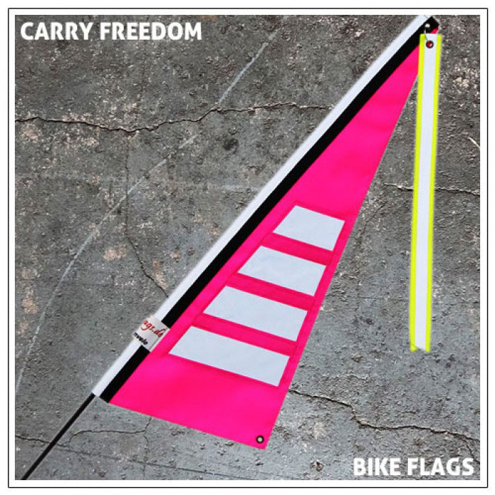 Carry Freedom Bike & Trailer Flag Pink