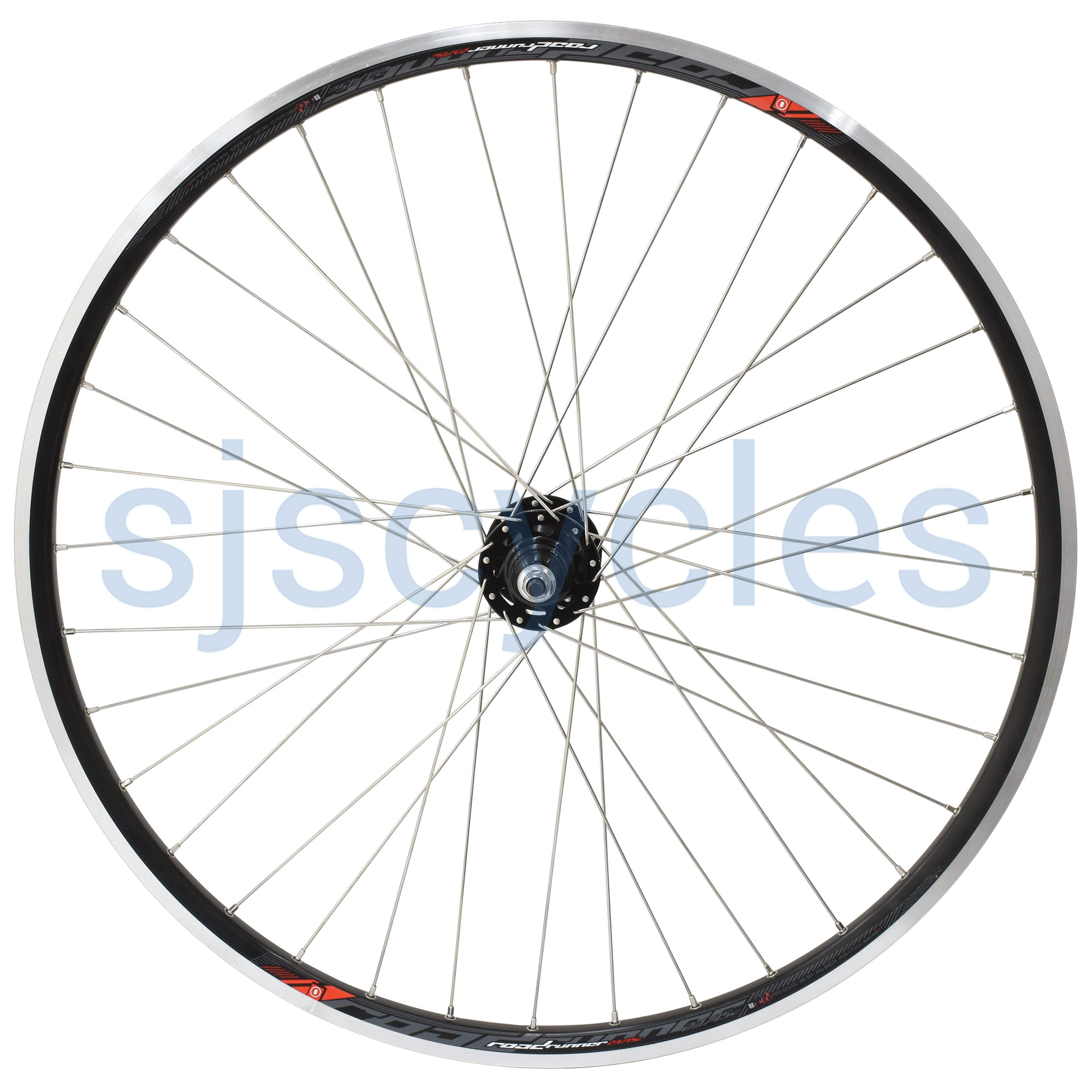 700c 622 Rear Wheel 36H Black Rim