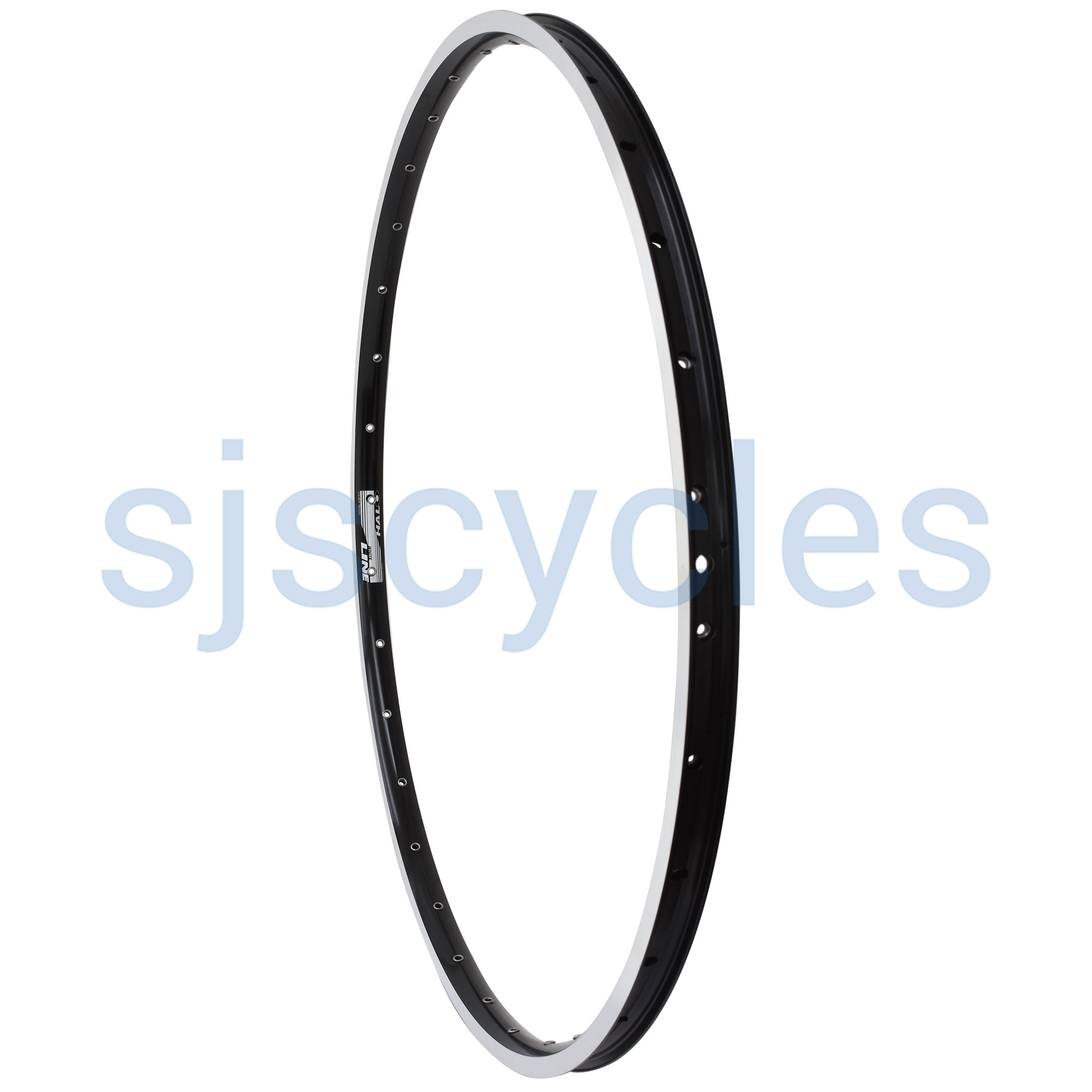 Halo White Line Classic 700c Rim Black Silver 32