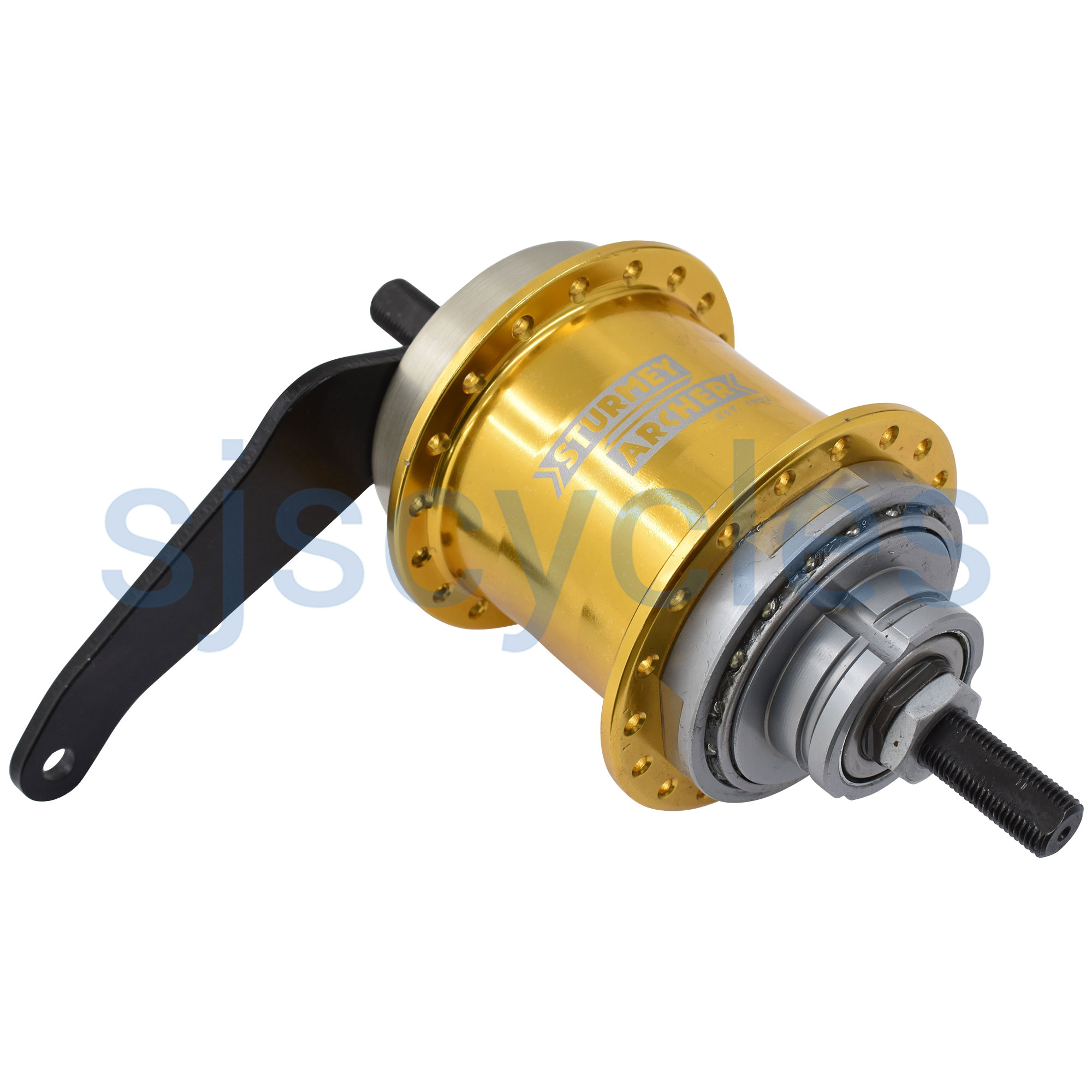 Sturmey Archer S2C 2Sp Kick Shift Coaster Hub Gold