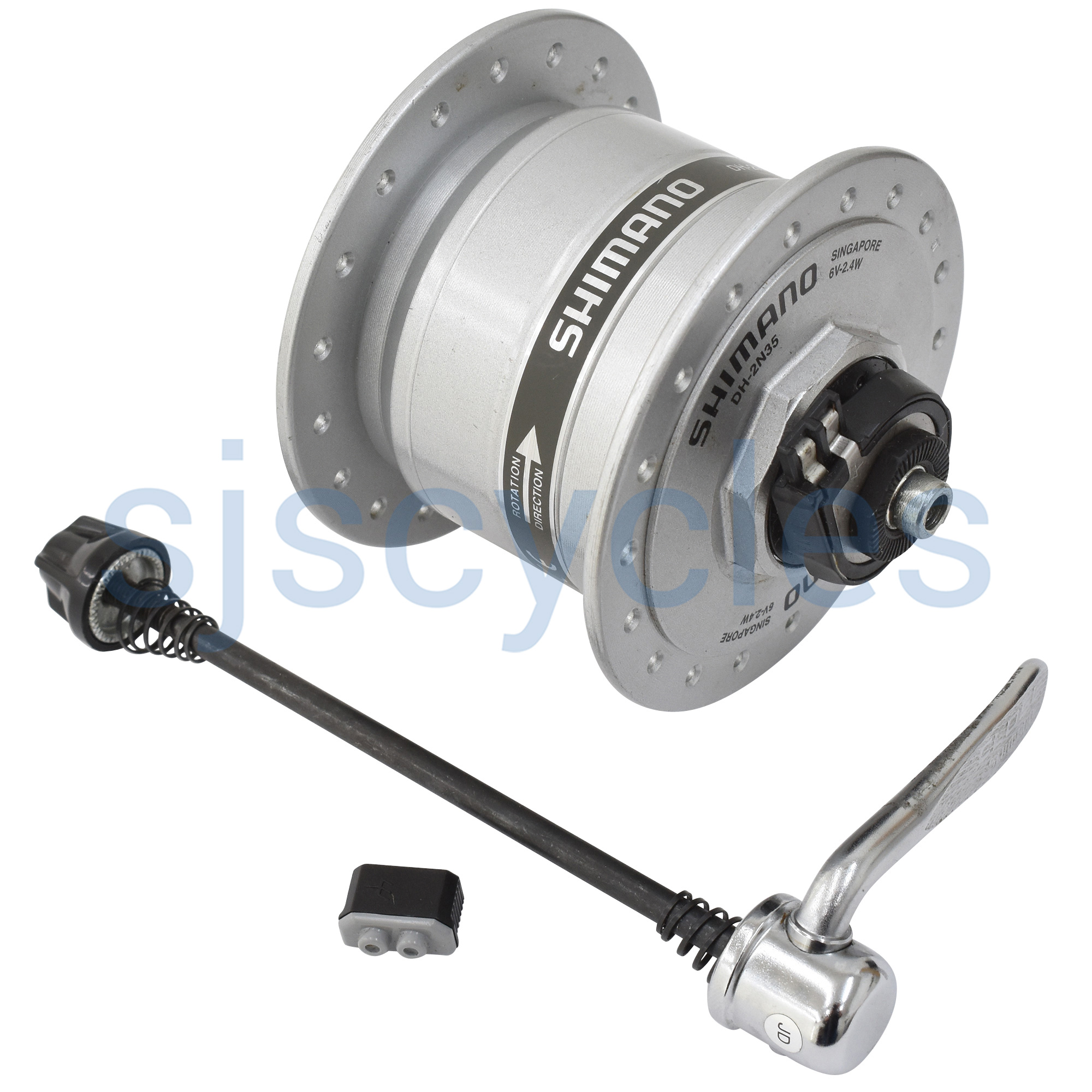 Shimano DH2N35QR Dynamo Front Hub Silver 36