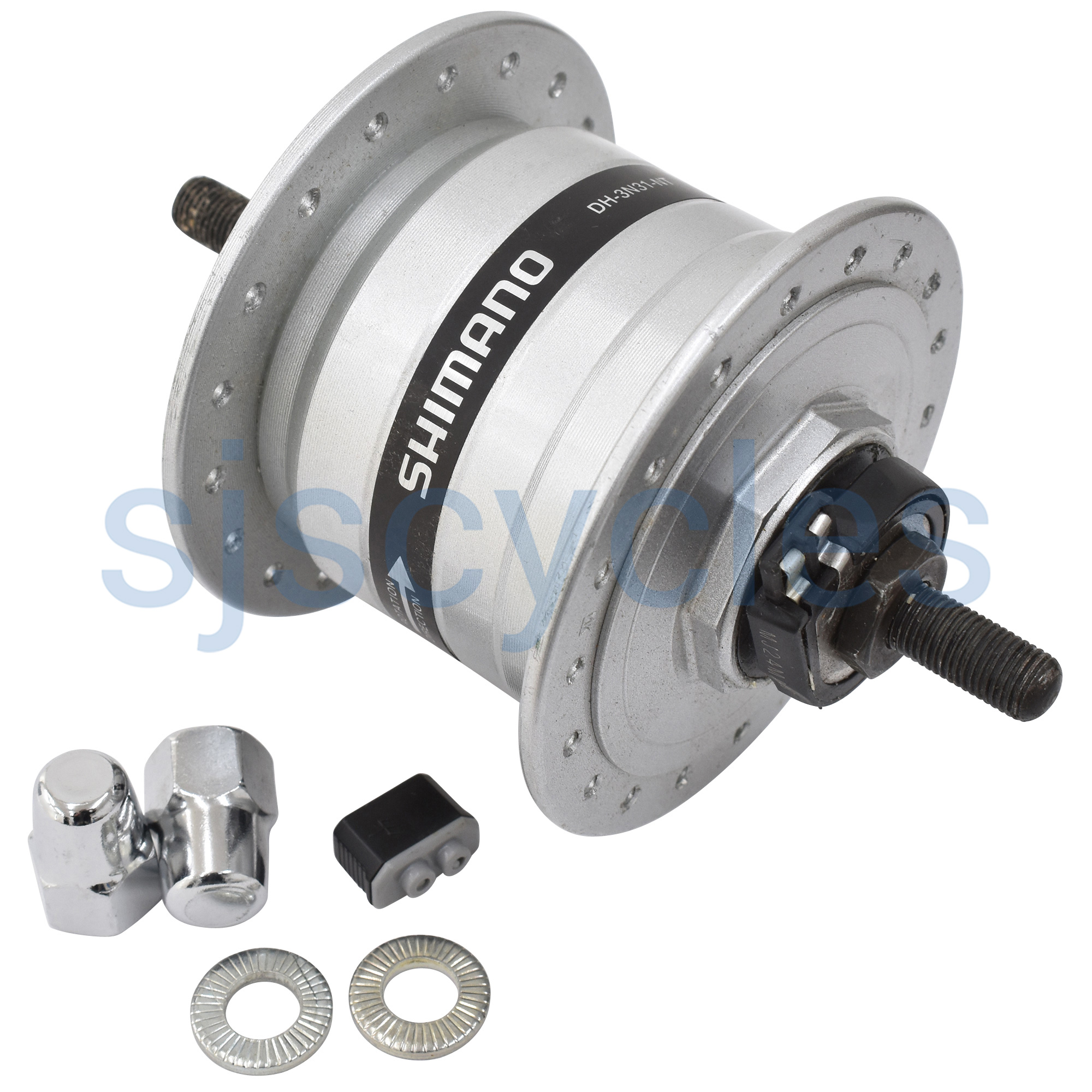 Shimano DH3N31NT Dynamo Front Hub Silver 36