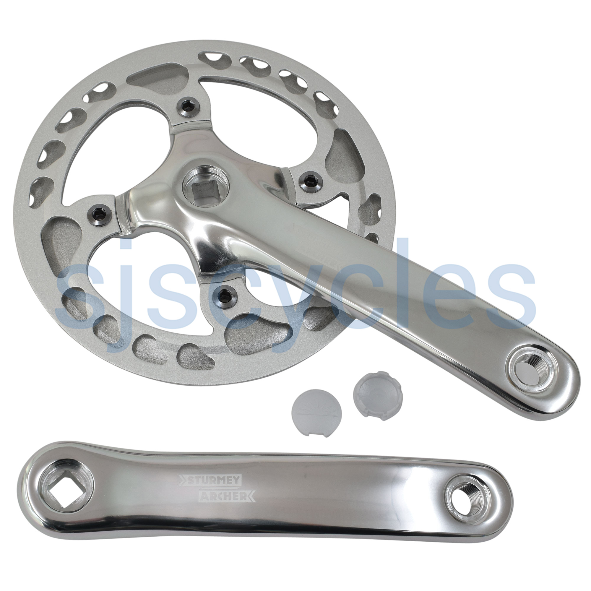 Sturmey Archer Single Chainset with Single Chainguard 170mm 44T