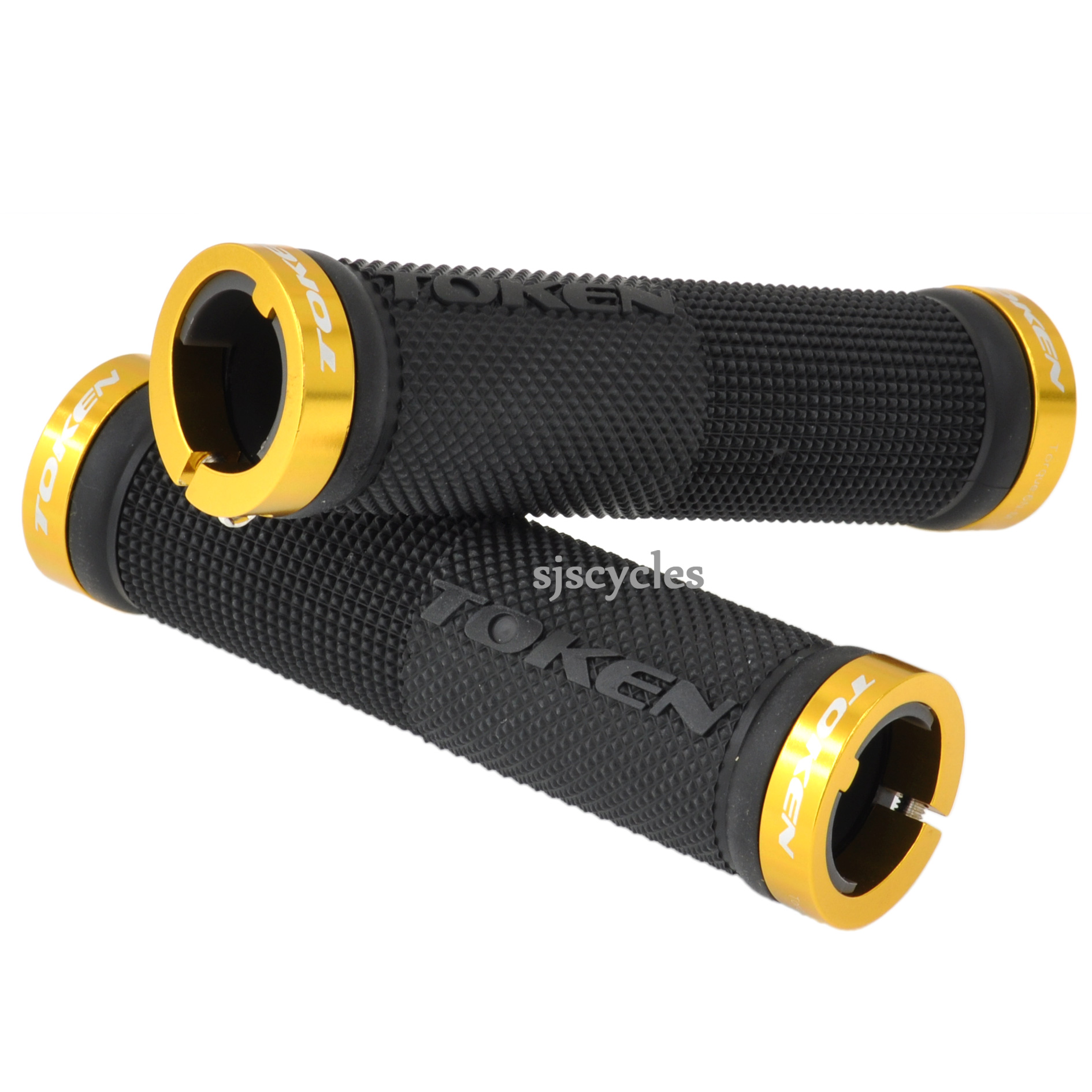 Mtb grips gold hotsell