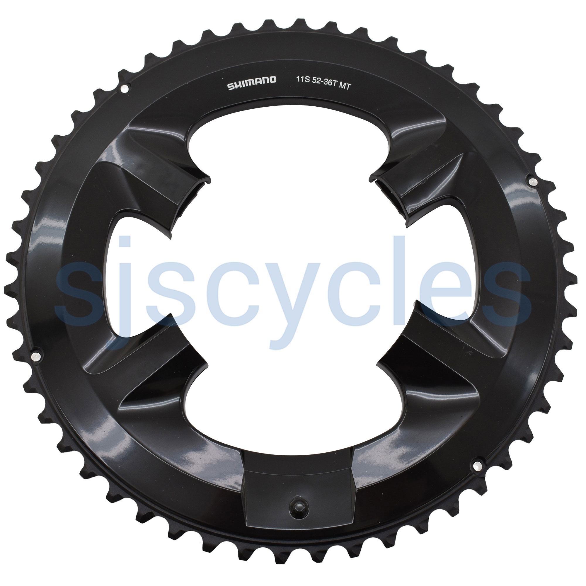 Stronglight Dural 5083 Outer Chainring 52T – Shimano 9/10 Speed, 110mm BCD, Black
