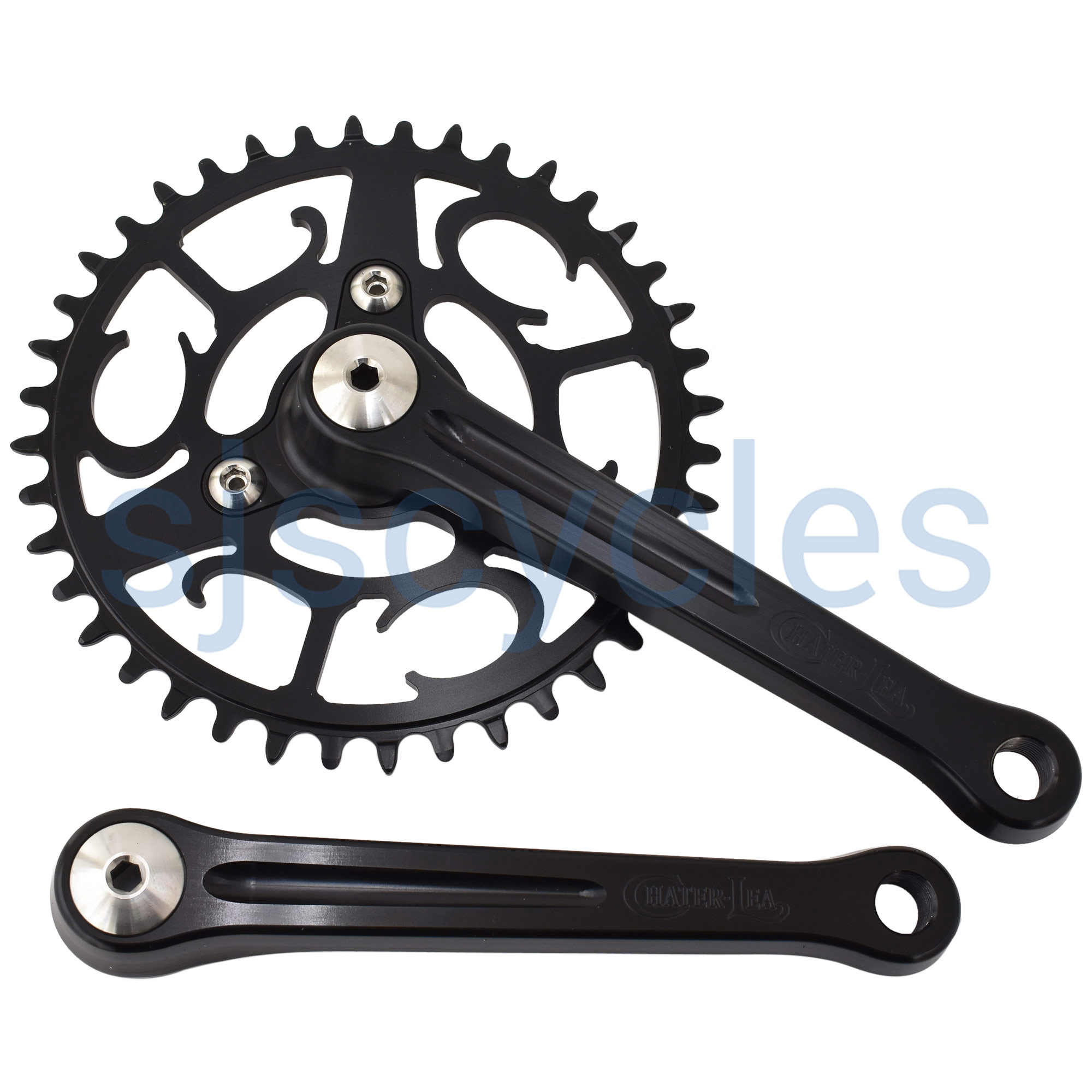 Chater Lea Grand Tour Single Chainset Black Raw 40