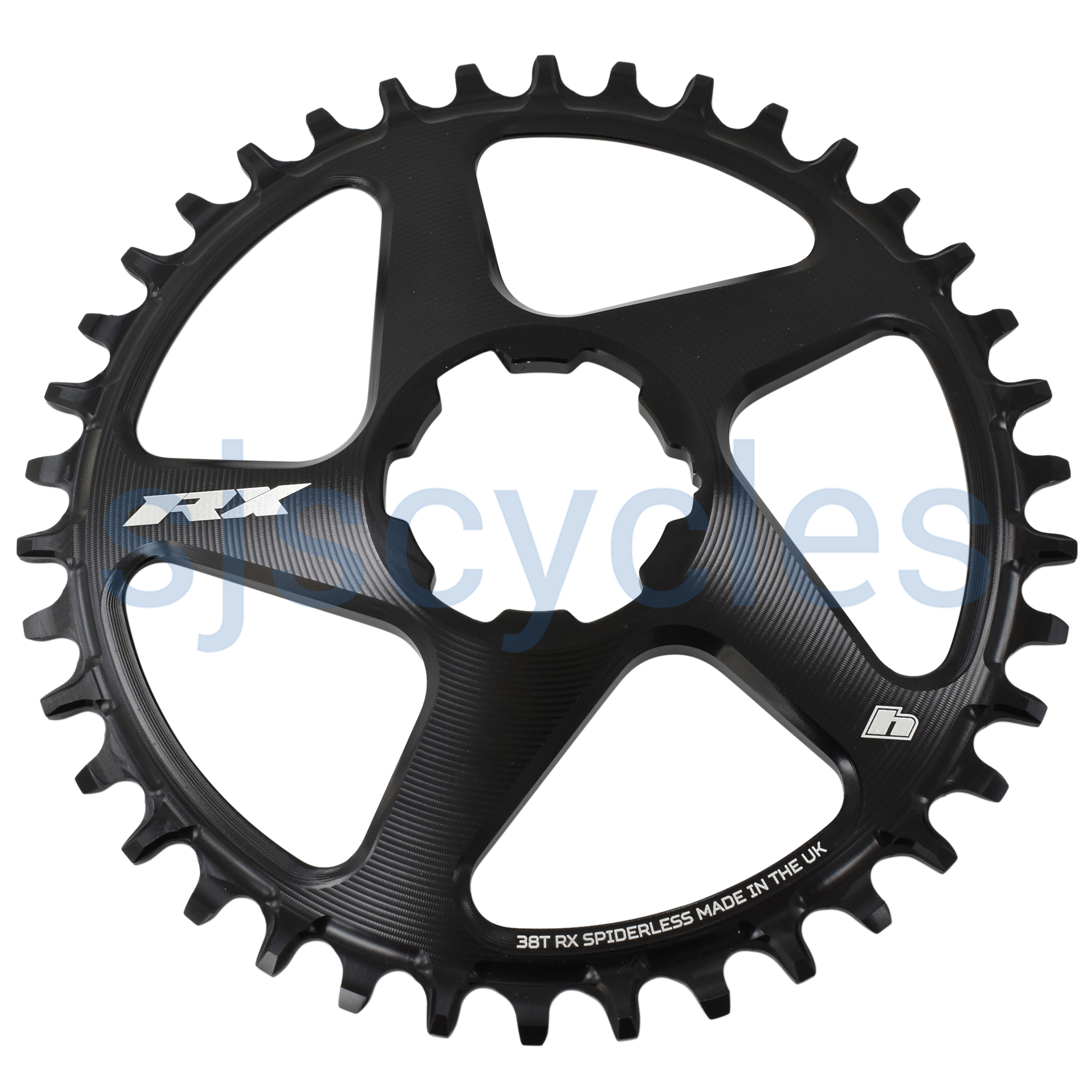 Hope Spiderless RX V2 Chainring Black 38T