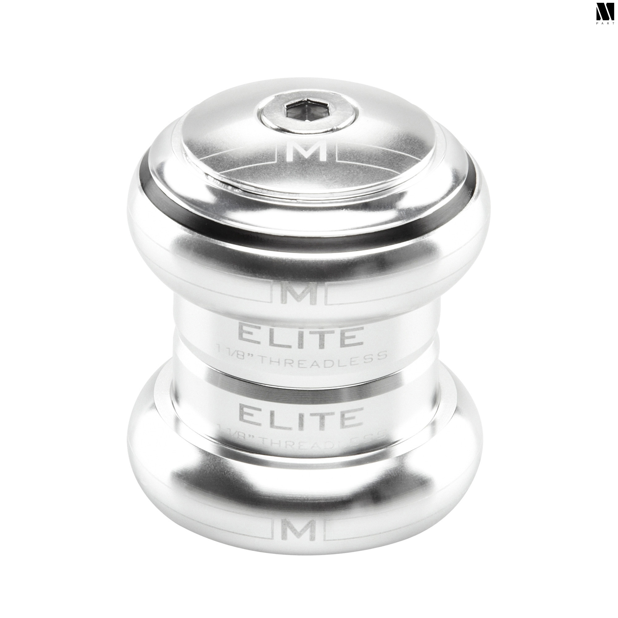 M:Part Elite 1 1/8 Inch Aheadset - Silver